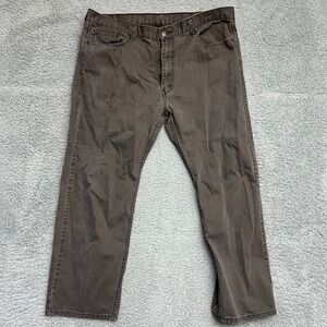 Levis 505 Jeans Mens 42x30 Gray Regular Fit Straight Denim Cotton Casual Formal